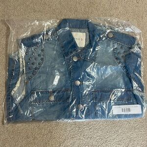 Mono B super cute vest with studs & cross detail OS